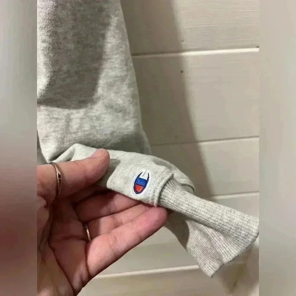 CHAMPION Gray 1/4 zip sweater size S - Picture 4 of 13